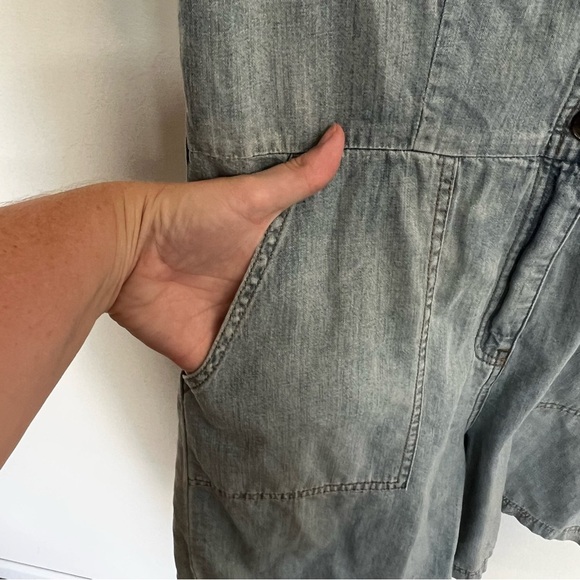 Faherty Utility Denim Romper - Picture 7 of 14